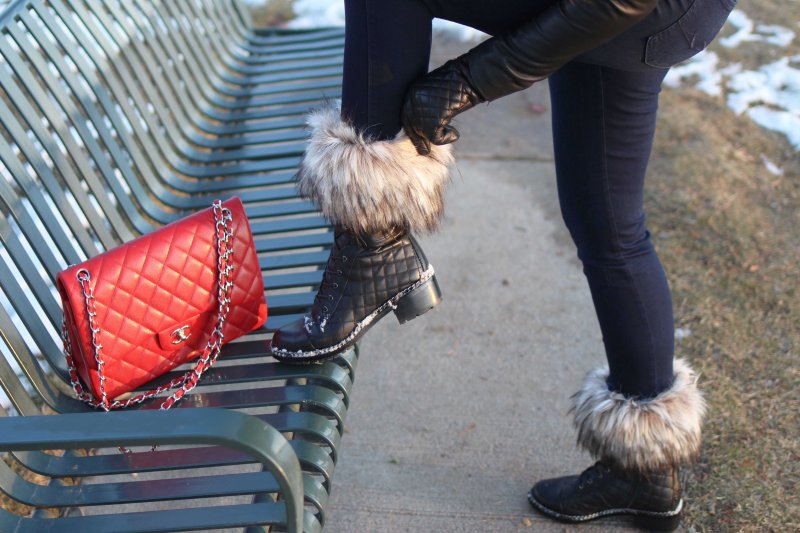 faux fur boot cuffs